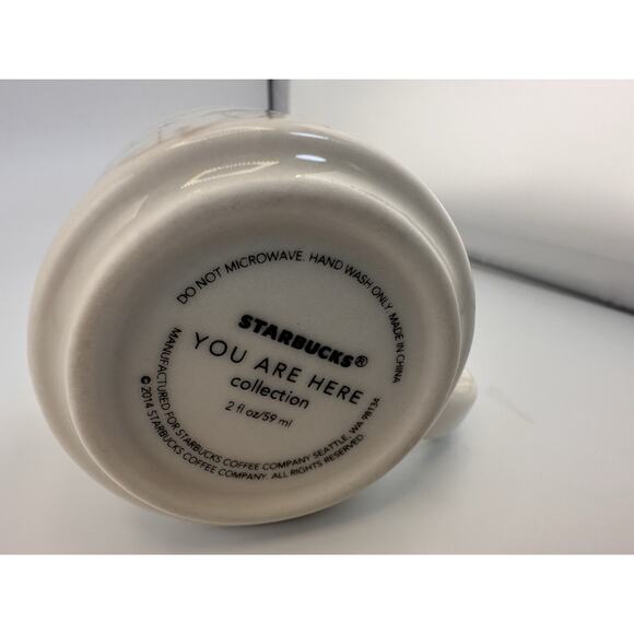 New: Starbucks Cali "You Are Here" 2oz Espresso Cup Mini Christmas Ornament 2014 - Picture 6 of 6